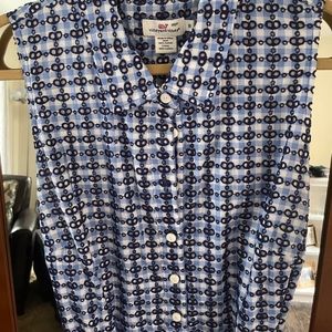Vineyard Vines Blue Eyelet Dress